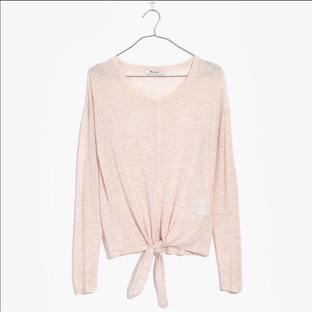 Madewell front tie pullover